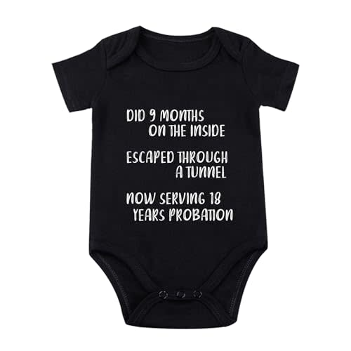 Did 9 Month, Escaped Through a Tunnel, Serving 18 Years Baby Bodysuit Funny Baby Bodysuit
