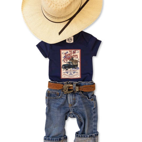 Land of Cowboys Onesie – Cowkid Clothing Company