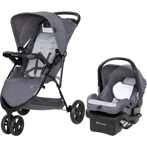 Baby Trend Venture 3-Wheel Stroller Travel System, Stellar Grey