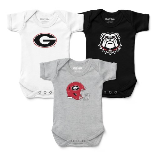 Georgia Bulldogs Chad & Jake Infant Three-Piece Bodysuit Set