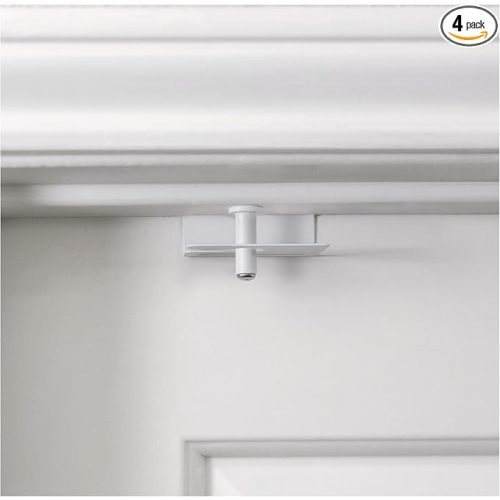 4 Pack – GlideLok Child Safety Door Top Lock | for Interior & Exterior Doors | Lock & Unlock from Both Sides | Stop Kids, Pets, Dogs & Cats from Opening Doors