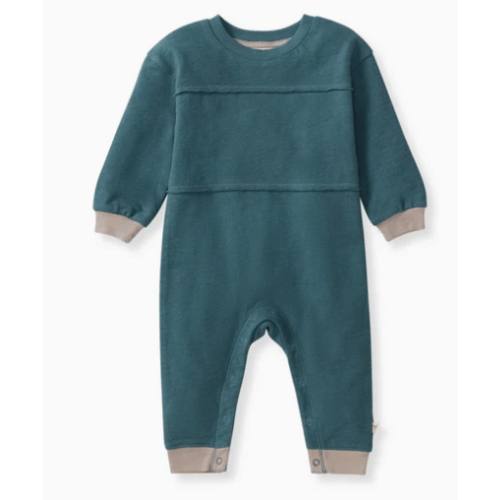 Textured Knit Baby Boy Jumpsuit