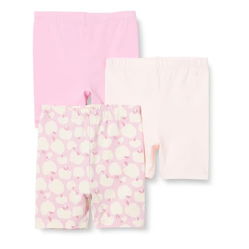 Amazon Essentials Baby Girls' Baby Girls' and Toddler 3-Pack Bike Shorts