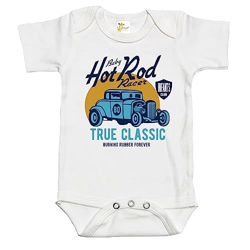 Rapunzie Baby Bodysuit - Baby Hot Rod Racer Baby Clothes for Infant Boys and Girls