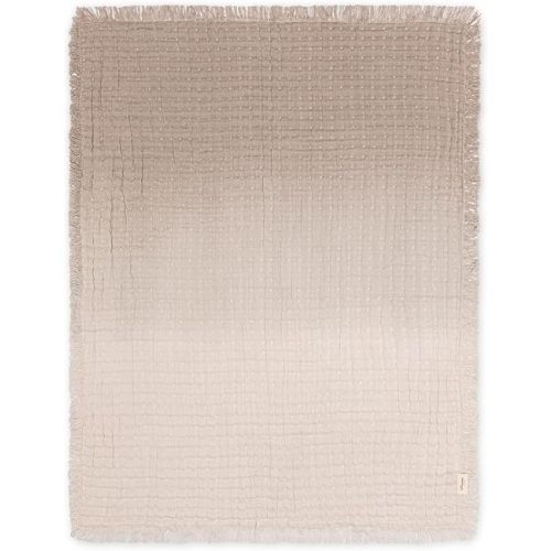Crane Baby Multi-Layer Muslin Baby Blanket, 100% Cotton Baby Blankets, Grey Ombre Design, Nursery Swaddling Blankets for Newborns, 30" x 40", Warm and Breathable Stroller Blankets for Babies