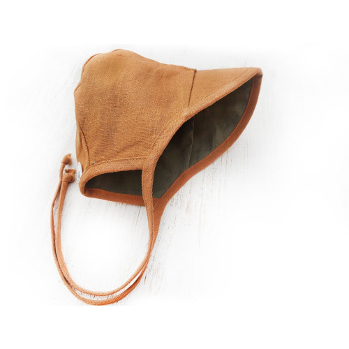 Boys Reversible Rustic Bonnet – Olive and Cradle