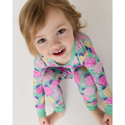 Ladybug Meadow Two-Piece Pajama Set | Little Sleepies