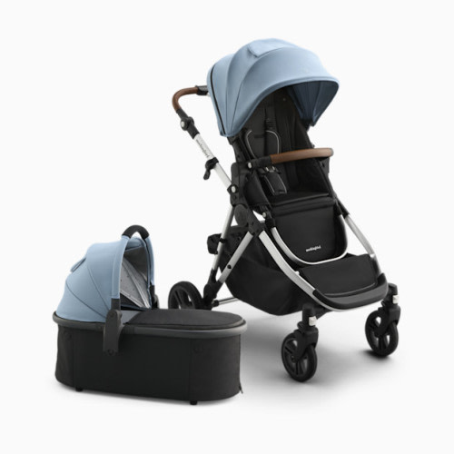 Single-to-Double Stroller 3.0 and Bassinet Bundle - Stone Blue