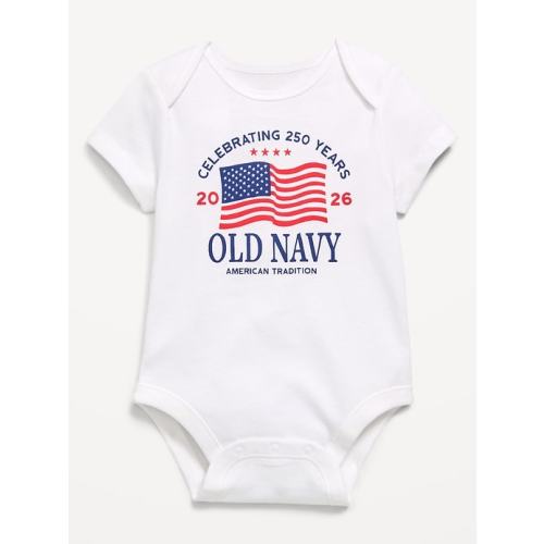 3-6 Short-Sleeve Unisex Logo-Graphic Bodysuit for Baby