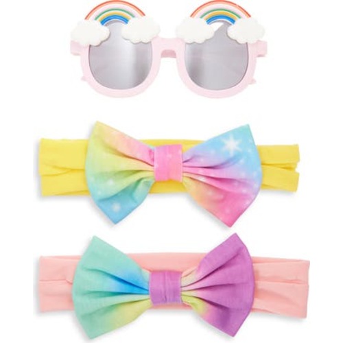 Kids' Rainbow Sun Set of 3 Sunglasses & Headbands Set