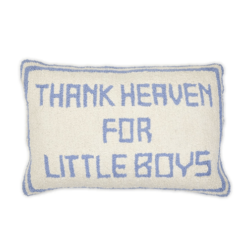 THANK HEAVEN EMBROIDERED DECORATIVE THROW PILLOW