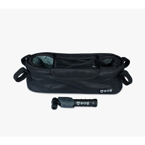BOB Gear Deluxe Handlebar Console with Tire Pump- Single Jogging Strollers