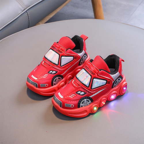 YYYTop Big & Little Girls (11-6), Children' Luminous Lighting Shoes Children's Luminous Sports Shoes Casual Walking Shoes Baby Walking Shoes Size 3 Toddler Sneakers Red Up To 30% Off