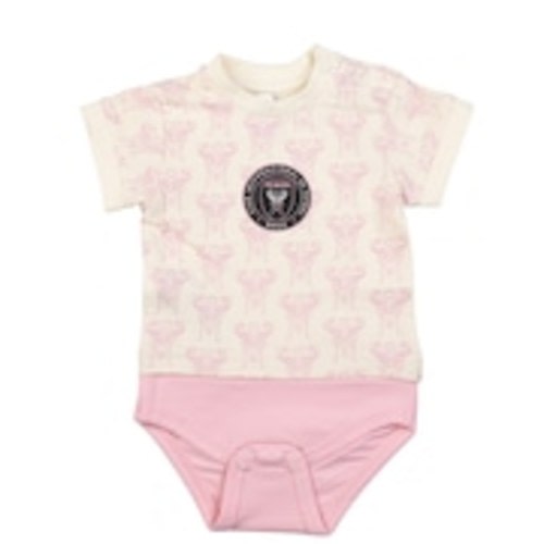 Infant Inter Miami CF Sport Design Sweden Cream Body T-Shirt Bodysuit