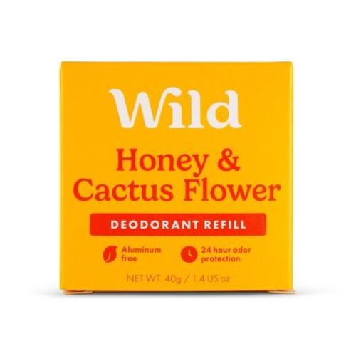 Wild Cosmetics Cream Deodorant Refill - Honey & Cactus Flower - Aluminum-Free 1.4oz