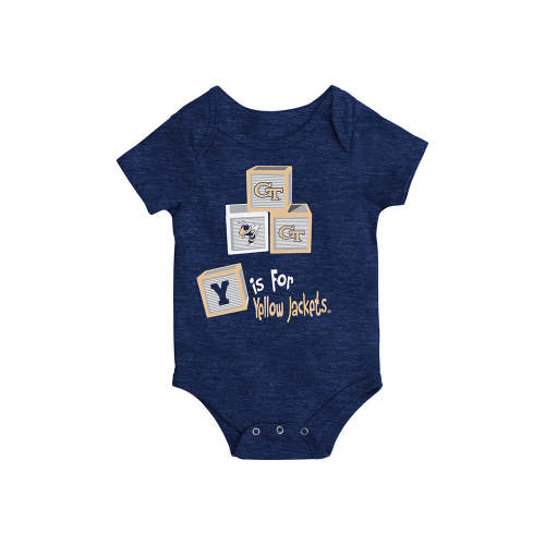 Newborn Georgia Tech Blocks Onesie | Georgia Tech Official Online Store