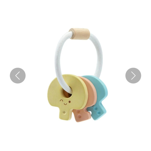 Baby Key Rattle - Pastel – PlanToys USA