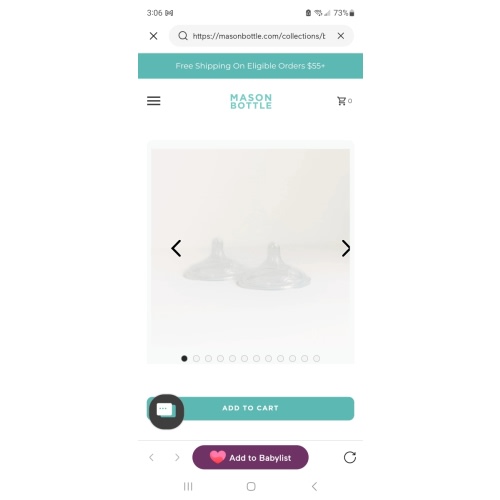 Silicone Nipples | Glass Baby Bottles | Mason Bottle