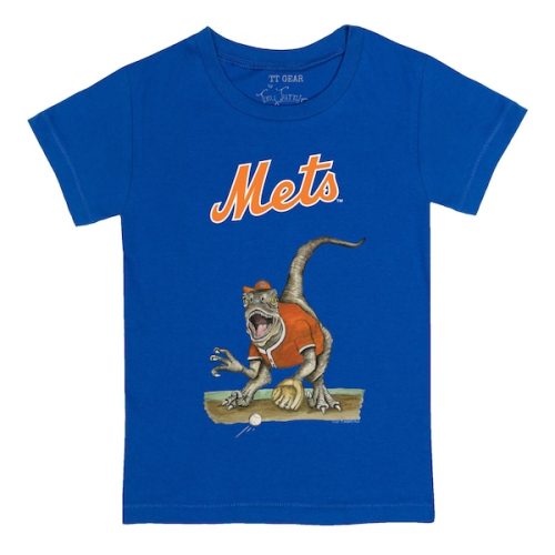 Infant New York Mets Tiny Turnip Royal Velociraptor T-Shirt