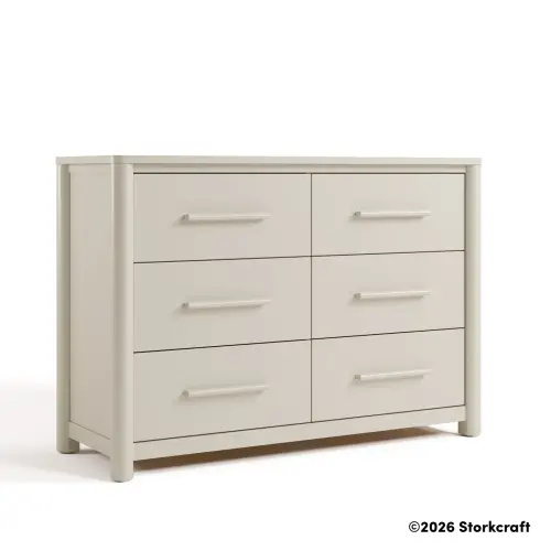 Malta™ 6 Drawer Dresser | Storkcraft - in Frosted Oat