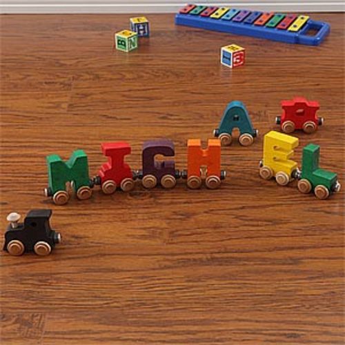 Personalized Wooden Name Train - 7 Letters