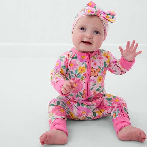 Butterfly Blooms Luxe Bow Headband – Little Sleepies