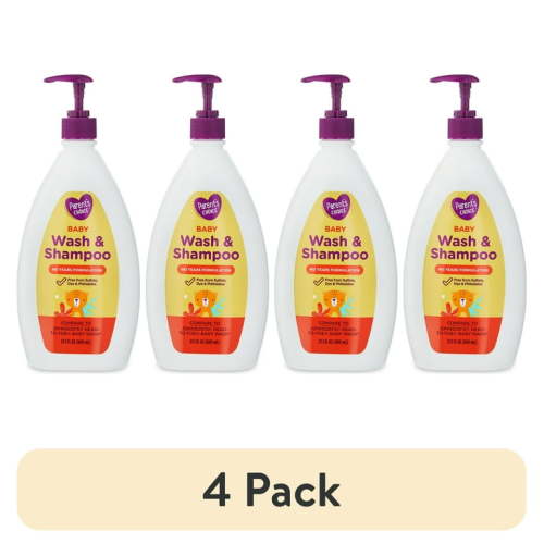 (4 pack) Parent's Choice Baby Wash & Shampoo, 27.1 oz