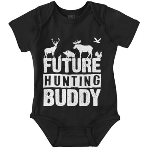 Brisco Brands Future Hunting Buddy Little Hunter Baby Romper Boys or Girls