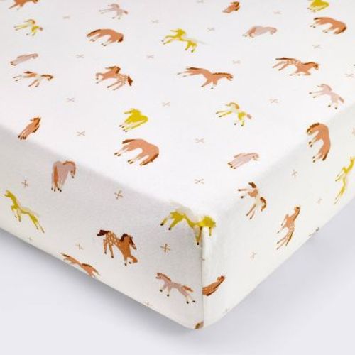 Cotton Fitted Crib Sheet - Horses - Cloud Island™