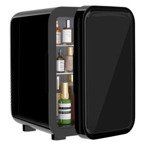 YASHE Mini Fridge, 6 Liter/8 Can 110V AC/DC Portable Thermoelectric Cooler Refrigerators for Bedroom, Skincare, Beverage, Office, Dorm Room and Car