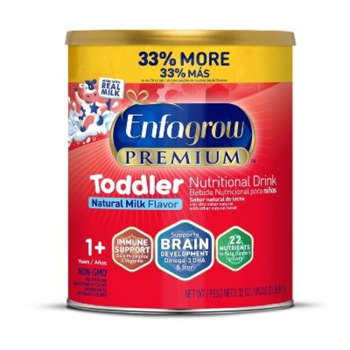 Enfagrow Premium Powder Toddler Formula - 32oz: Brain Development, Growth Support, Immune System Support