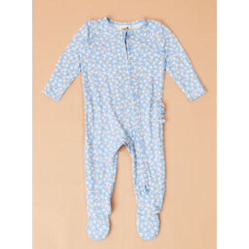 Beth Country Calico Floral Footie in Blue & Pink | Altar'd State