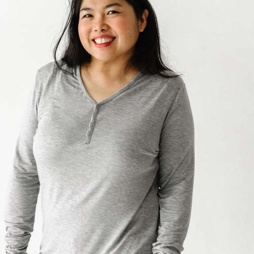 Heather Gray Women's Pajama Top - Little Sleepies