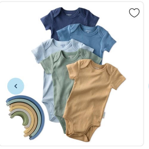 AVERY 5-Pack Short Sleeve Bodysuits