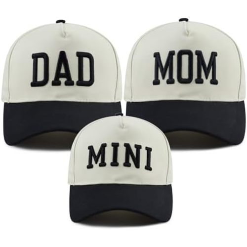 Dad Mom Papa Mama Mini Trucker Hat for Men Women, Matching Parent-Child Cap