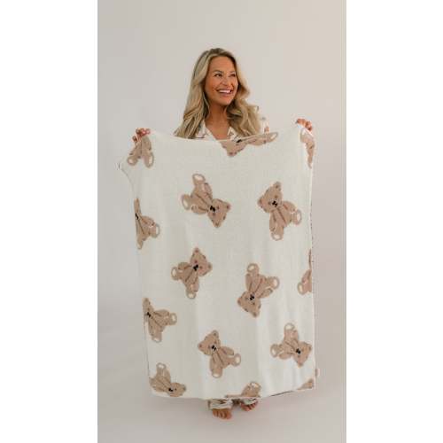 Baby Plush Throw Blanket in Bears