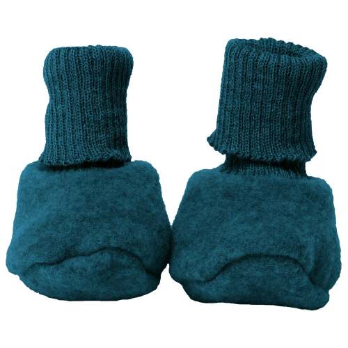Wool fleece booties