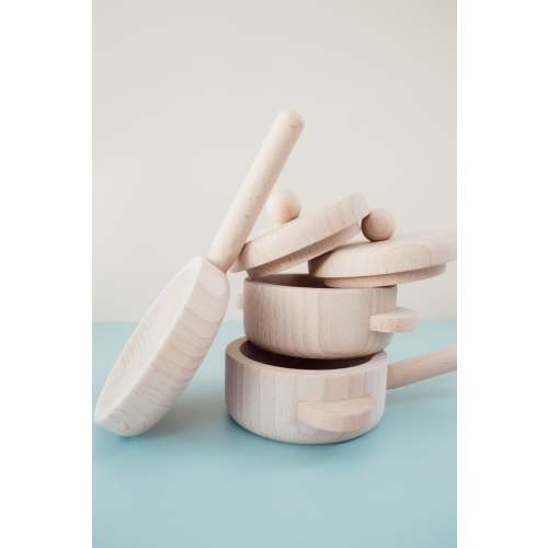 Wooden Pots & Pans Set
