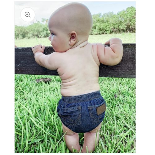 Wrangler Baby Denim Diaper Cover 1011MWIPW | Painted Cowgirl Western Store