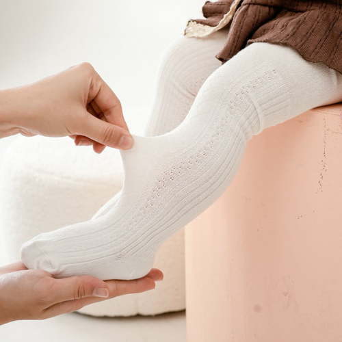 Odeerbi Thermal Leggings for Infant Girls Cotton Pantyhose Tights Socks Baby Children's New Combed Bow Bottom Pants