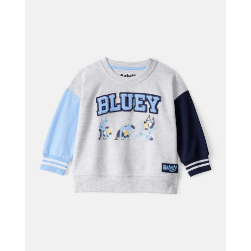 Baby Bluey Colorblock French Terry Sweatshirt - Grey - Carter's | Carter's