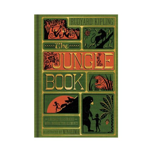 The Jungle Book (Minalima Edition) (Illustrated with Interactive Elements) - by Rudyard Kipling (Hardcover)