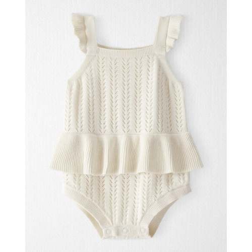 Baby Girl Organic Cotton Pointelle Romper - Little Planet | Carter's