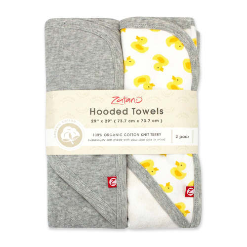 Ducks Organic Cotton Knit Terry Hooded Towel 2 Pack – Zutano
