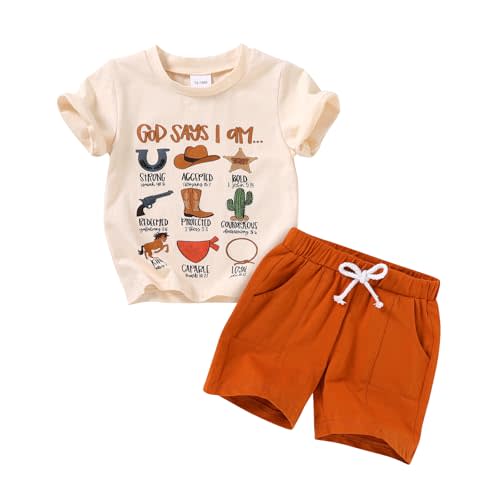 YOUNGER TREE Toddler Baby Boy Summer Clothes Dinosaur T-Shirt and Shorts Boy Outfits 12 Months to 4T