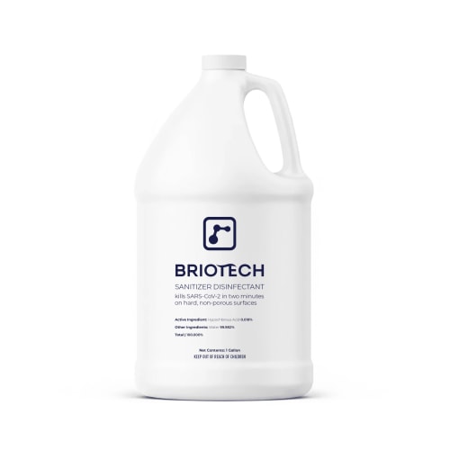 Briotech Sanitizer Disinfectant, Hypochlorous Disinfectant, Deodorizing, 1 Gallon