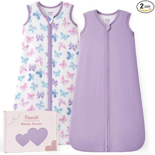 FIEMOL Rayon Made from Bamboo Sleep Sack 1.0 TOG, 6-12 Months Baby