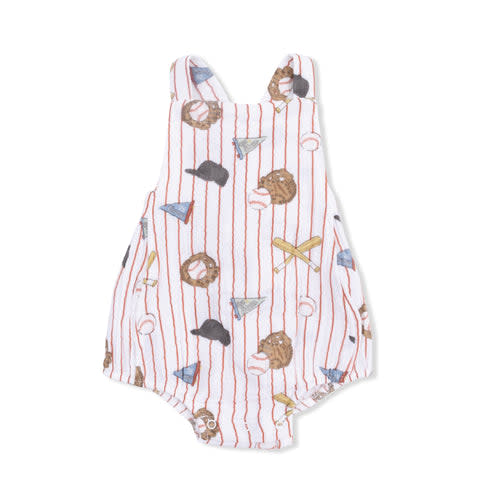 Vintage Baseball Stripe - Retro Sunsuit – Angel Dear