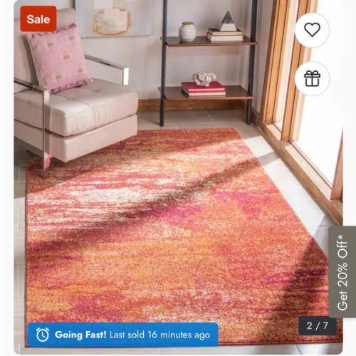 SAFAVIEH Evoke Erika Modern Abstract Distressed Rug