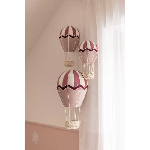 Handcrafted Powder Pink Hot Air Balloon – Nursery Room Decor